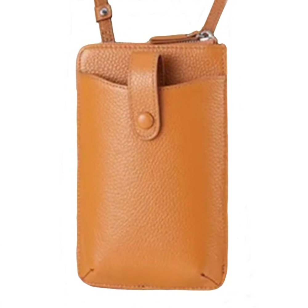 Genuine Leather Crossbody Bag Phone Purse - Picture 1 of 5